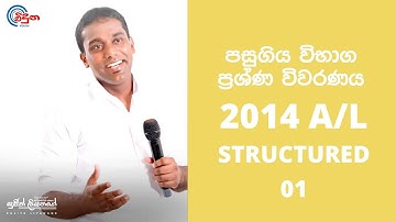 G.C.E. A/L Physics 2014 STR  (Question 01) | භෞතික විද්‍යාව පසුගිය විභාග ගැටළු විවරණය