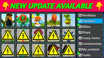🌈Update 7.4.0 Nextbots In Playground mod! New Update is now available
