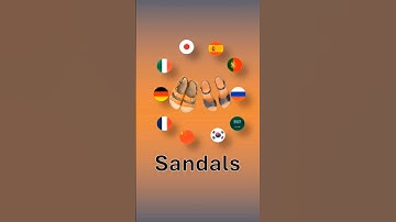 Multilingual Fashion 👡 | Learn ‘Sandals’ in 11 Languages 🌍 #learnlanguages #polyglotjourney #learn