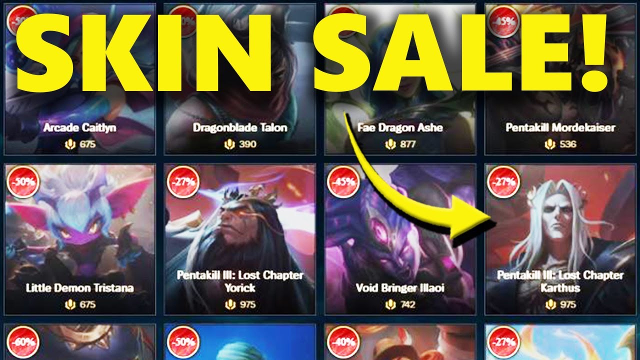 WEEKLY SKIN SALE! Cheap Discount Skins & Champions on Sale League of Legends Shop Reset 2022