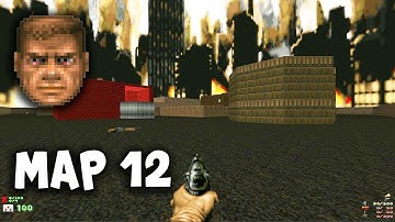 DOOM 2 Level 12: The Factory - 1080p (Pistol Start Walkthrough)