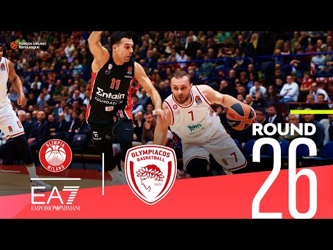 Milan dominates Olympiacos! | Round 26, Highlights | Turkish Airlines EuroLeague