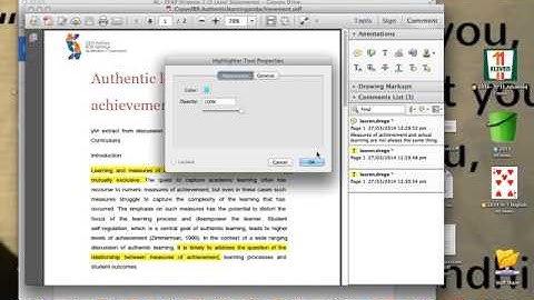 How to change highlighter colour on adobe reader
