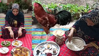 chicken TahChin/ The joy of rural cooking with chickens and roosters/the village kooking recepis