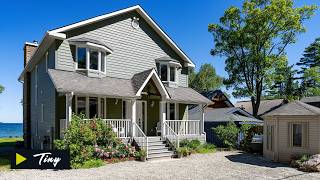 A real estate listing on 16 East Beach Road, Tiny, Ontario.
