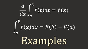 Calculus I: Fundamental theorem of calculus (Examples)