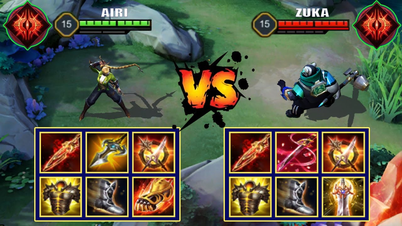 AIRI vs ZUKA | FULL BUILD FIGHT | Liên Quân Mobile/AOV/ROV