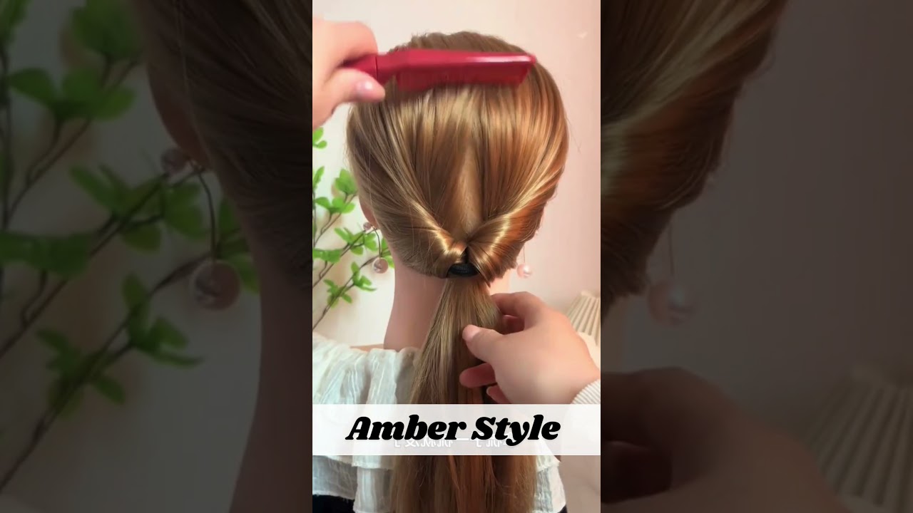 Easy methods to make Amber Style |Hair Style| #shorts