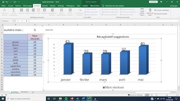 Tuto Excel - Plages dynamiques (fonction DECALER) ; Graphique dynamique