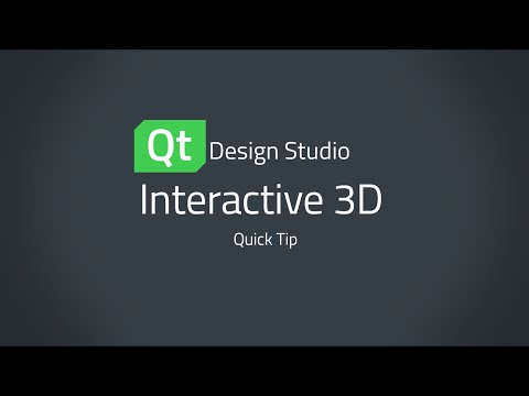 Qt Design Studio QuickTip: Interactive 3D