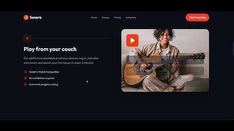 Modern Music Landing Page Built with React, Tailwind CSS & Framer Motion