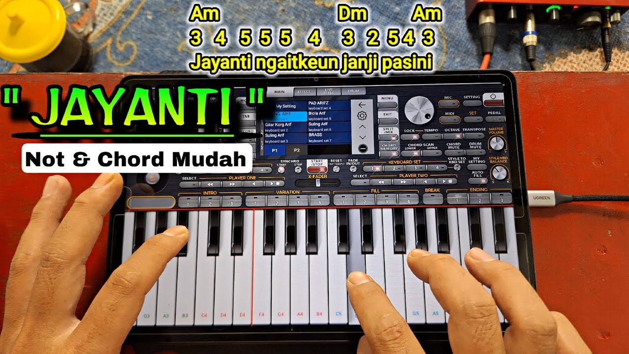 Mudah BGT • Tutorial Main Lagu JAYANTI Manual ORG Drum Rock Koplo