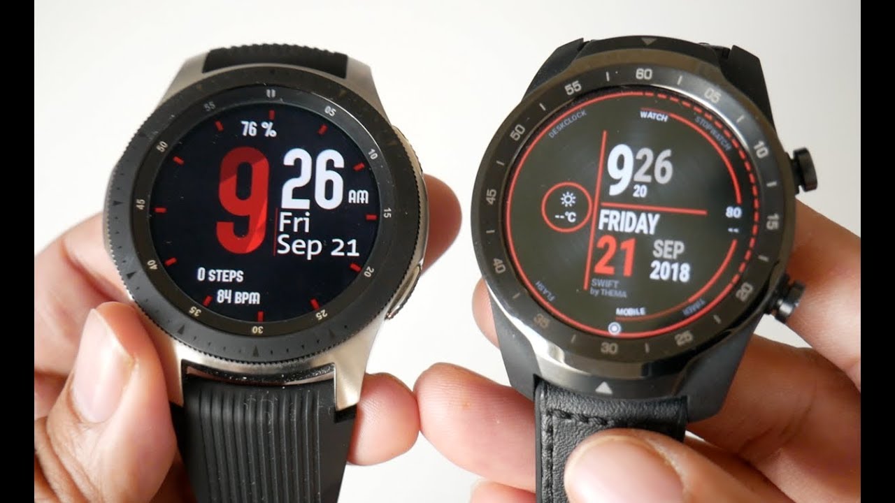 Samsung Galaxy Watch vs Ticwatch Pro 