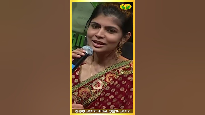 என்னமா பாடுறாங்க யா ! 😍| Chinmayi | Manathodu Mano | Jaya TV