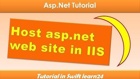 Host ASP.Net Website in Local Server IIS. Host ASP.Net in local network
