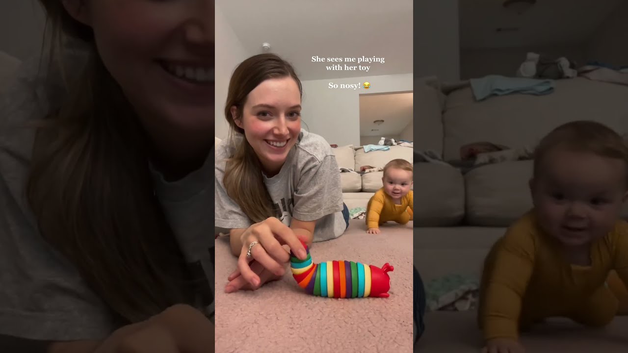 Baby Crawls Over To Mom For Toy And Phone ViralHog