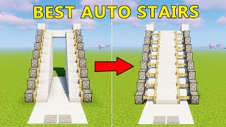 3+ Redstone Build (Best Auto Stairs) in Minecraft