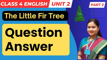 Class 4 English Chapter 2 Question Answer | The Little Fir Tree Story Exercise