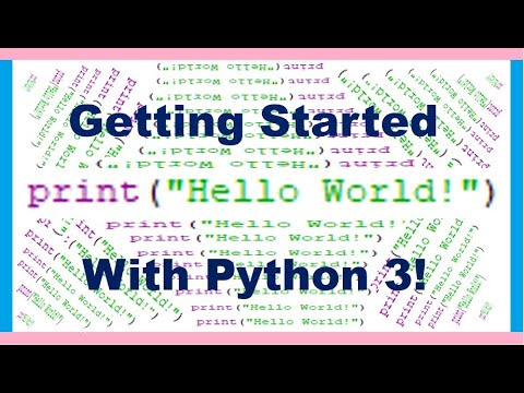 Getting Started With Python 3!| How To Start Coding! - YouTube