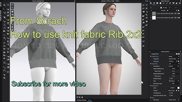 Creating a Knit Top from Scratch" || Knit Fabric Simulation in CLO 3D ||