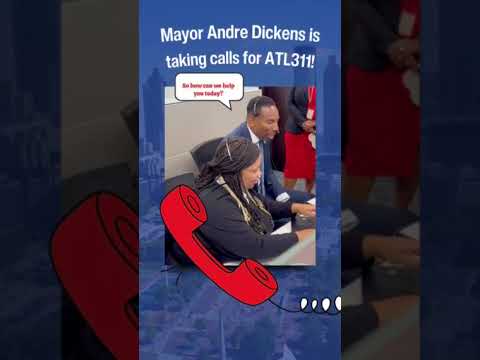 City of Atlanta Mayor Andre Dickens visits ATL311!