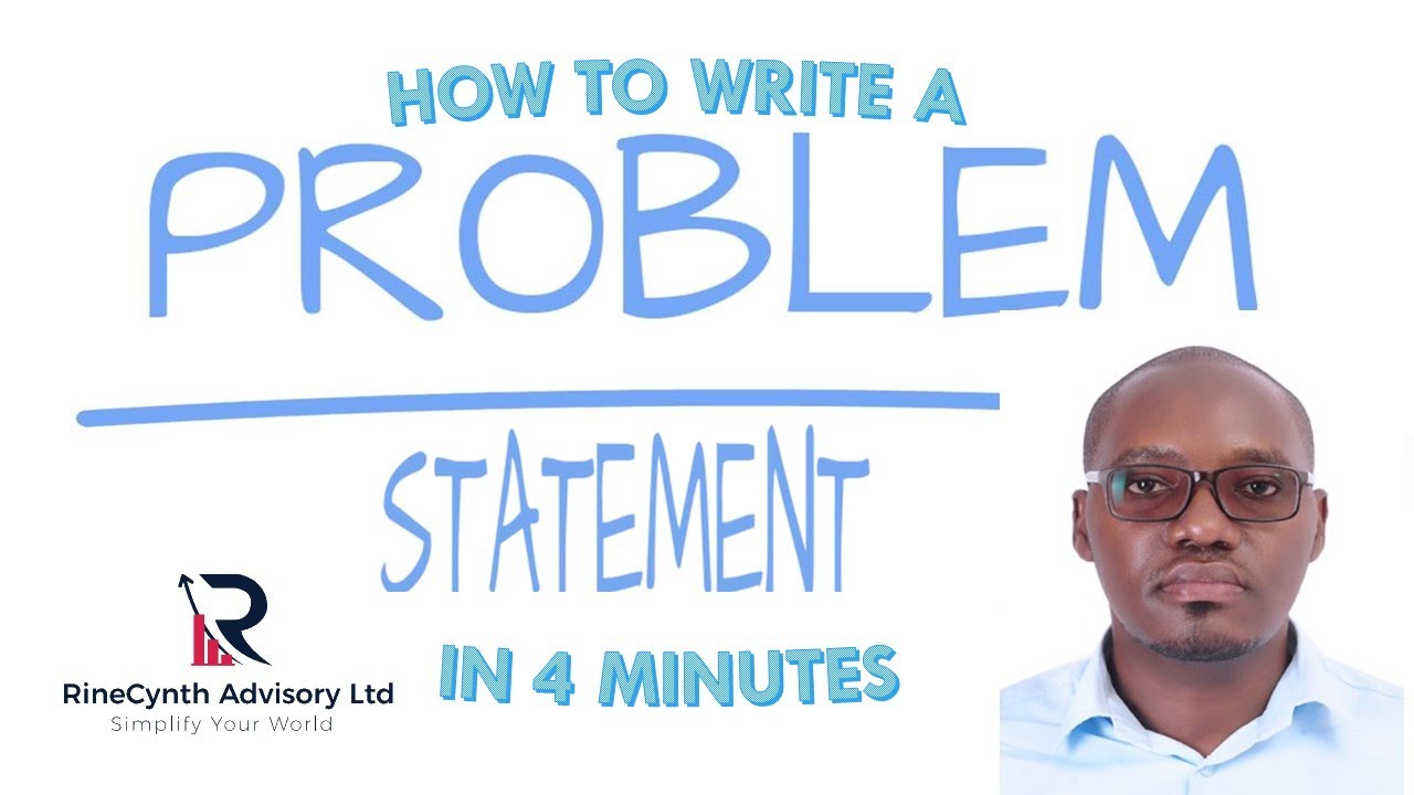 How to write a problem statement in 4 minutes with an example - YouTube