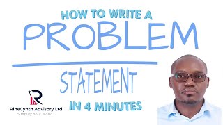 How to write a problem statement in 4 minutes with an example