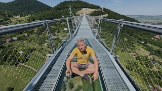 We tested the new suspension bridge of Sátoraljaújhely