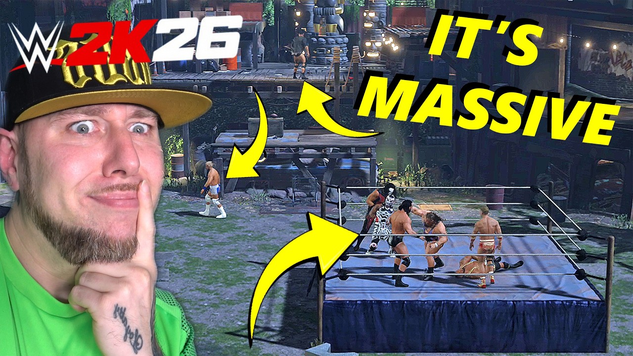 WWE 2K26 NEW SCRAPYARD ARENA IS JUST MASSIVE