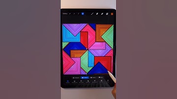 Square Patterns in Procreate #seamlesspattern #shortsfeed