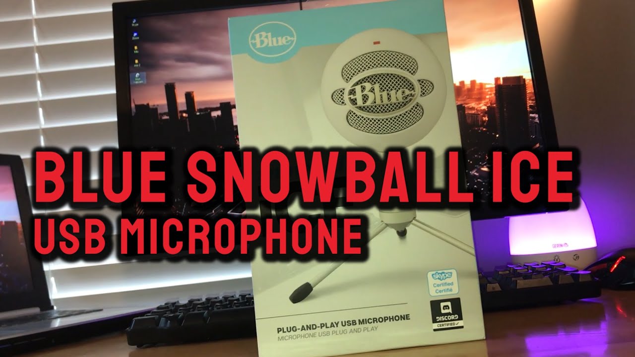 Blue Snowball ICE USB Condenser Microphone UNBOXING, TEST & REVIEW