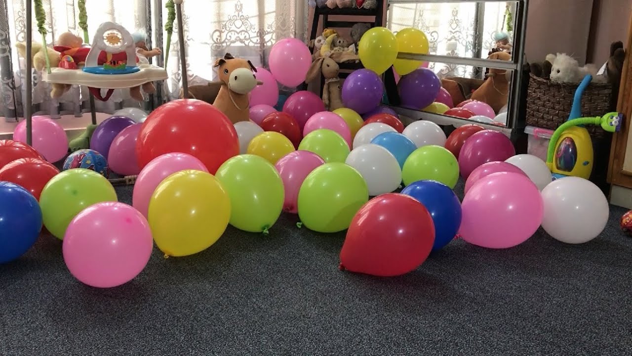 Babies Learning Colors With Balloons YouTube Babies learning colors with balloons youtube