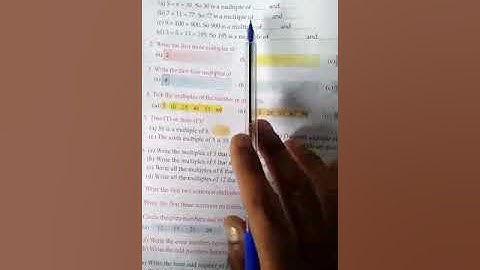 Class-4 Maths, Ch-8 Multiples and Factors, Ex-8(A) Part-1