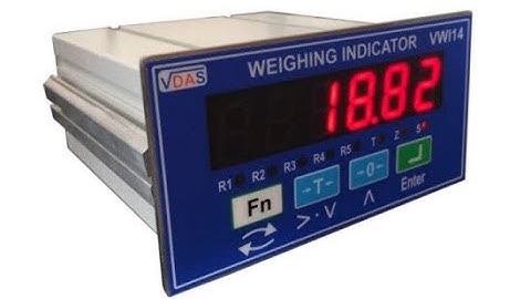 Từng bước hiệu chuẩn trên đầu cân VWCI20 (VDW)