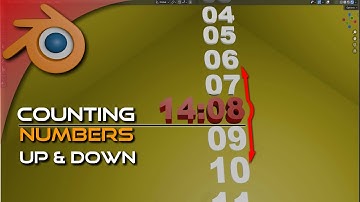 Counting numbers in Blender Animation How to make numbers coun up or down in Blender