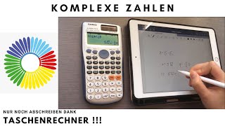 Komplexe Zahlen Taschenrechner Skills Rechnen Umrechnen Nach Exponentialform Algebraische Form Youtube