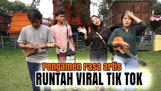 Pengamen Cantik bawakan lagu viral tiktok..!!!RUNTAH- Lia Haliza pagoda