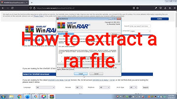 how to extract a rar/Zip file on pc|Winrar downloading and installing