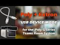 Poly teams room system device mode byod with extron user experience