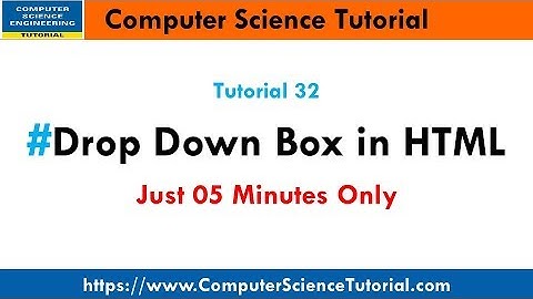 Drop Down List in HTML