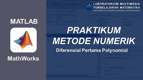 MATLAB METODE NUMERIK - Diferensial Pertama Polynomial