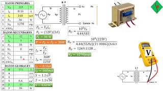 Diseño de un Transformador monofásico con una entrada & una salida (ejemplo 1) [sistelbo.TR1]