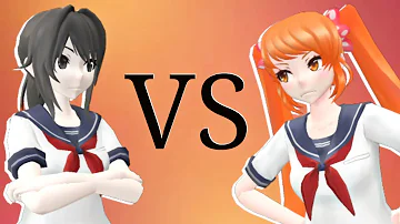 【MMD x Yandere Simulator】Epic Rap Battles of Akademi - Osana vs Ayano (Animated)