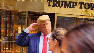 Fake News Donald Trump [ Fake News Donald Trump Lookalike Mask ] Trump Tower Fifth Ave New York City