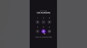 Css Burgers | #coding #css3code #html5css3 #shortvideo #shorts #webdevelopment #buttonanimation