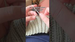 Do your stitch markers fly into the abyss of the couch? Try this!