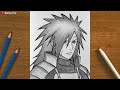 How to Draw Madara Uchiha - Step-by-Step | Easy Anime Drawing Tutorial for beginners
