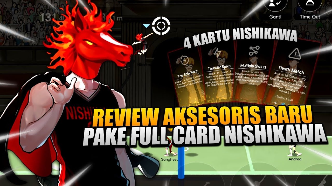 Review Aksesoris Kepala Kuda Di Colosseum Pake Full Card Nishikawa | The Spike VolleyBall Cross