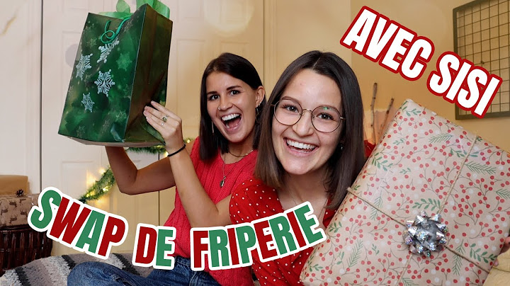SWAP DE CADEAUX DE NOEL de friperie avec ma soeur !