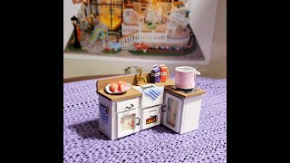 Building the 1:24 scale &quot;Summertime Cottage&quot; by Mayberry Street miniatures Part 1 - Kitchen Cabinets